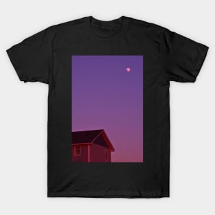 Moonrise from North Carolina - Purple Remix T-Shirt